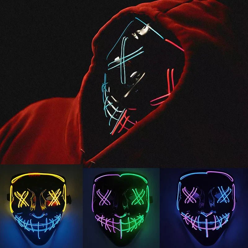 Glowing Halloween LED Mask - Cake Pops Parties