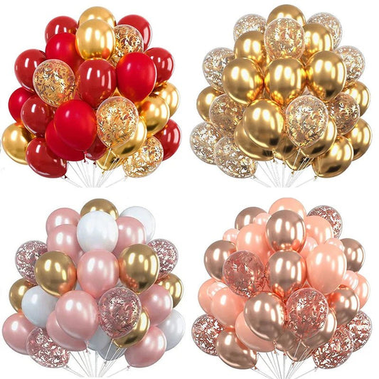 Gold Confetti Metallic Balloons - Party Decor - Cake Pops Parties