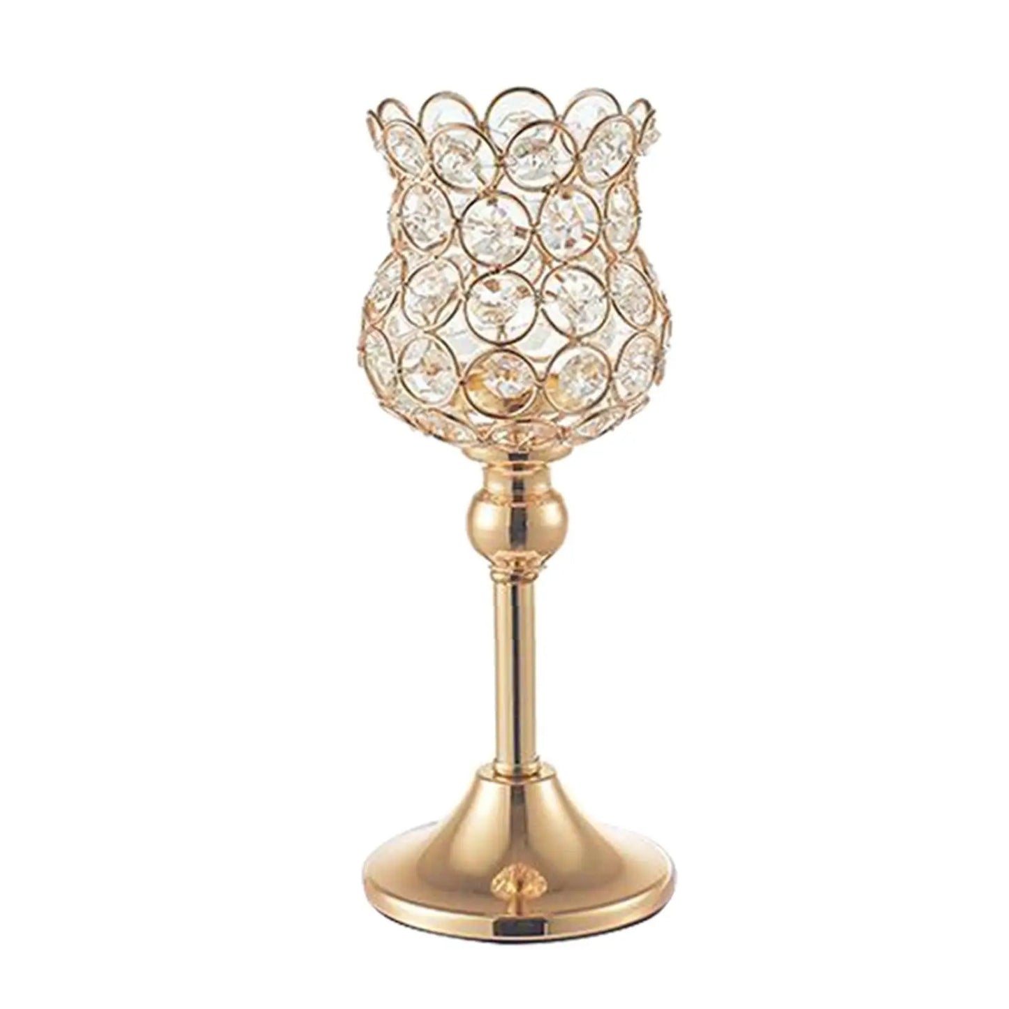 Golden Crystal Candle Holders - Cake Pops Parties