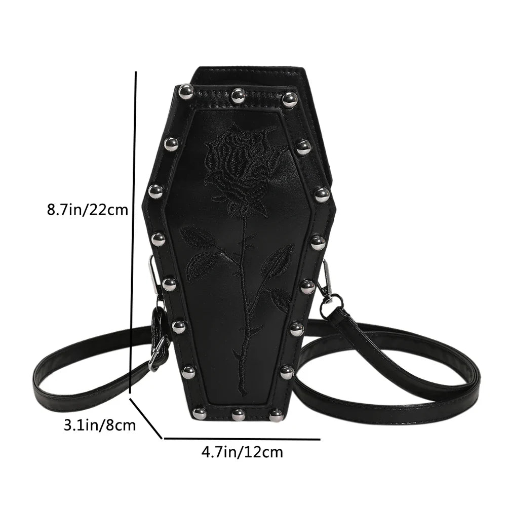 Gothic Coffin Crossbody Bag - Cake Pops Parties