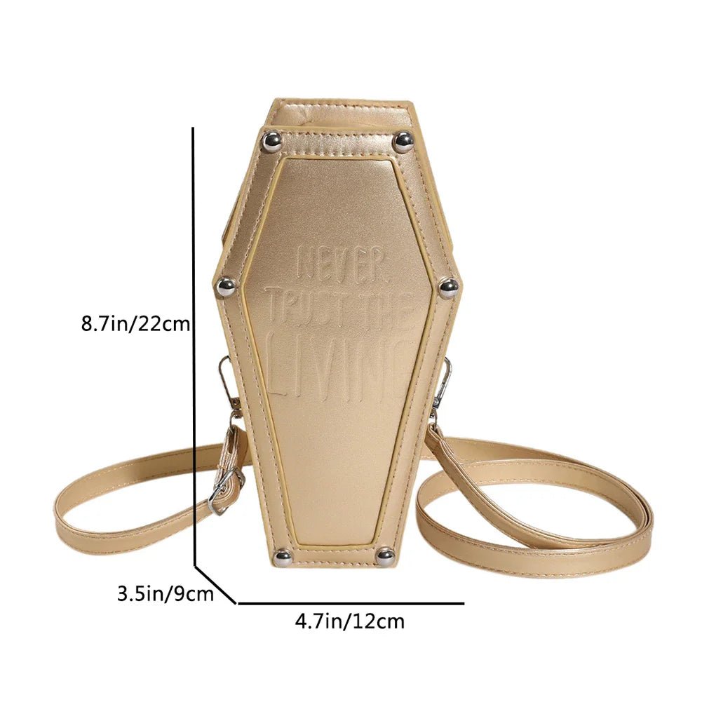 Gothic Coffin Crossbody Bag - Cake Pops Parties