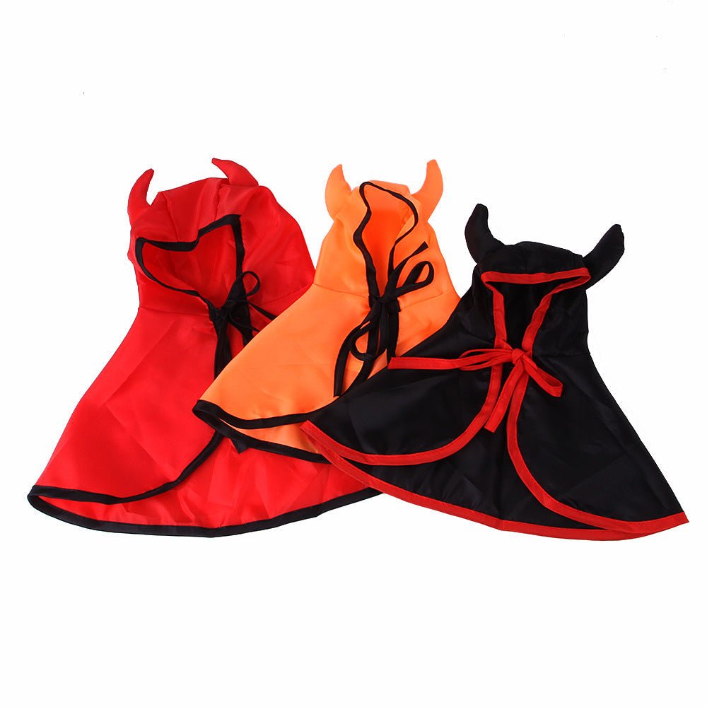 Halloween Pet Horn Cloak Cape - Cake Pops Parties