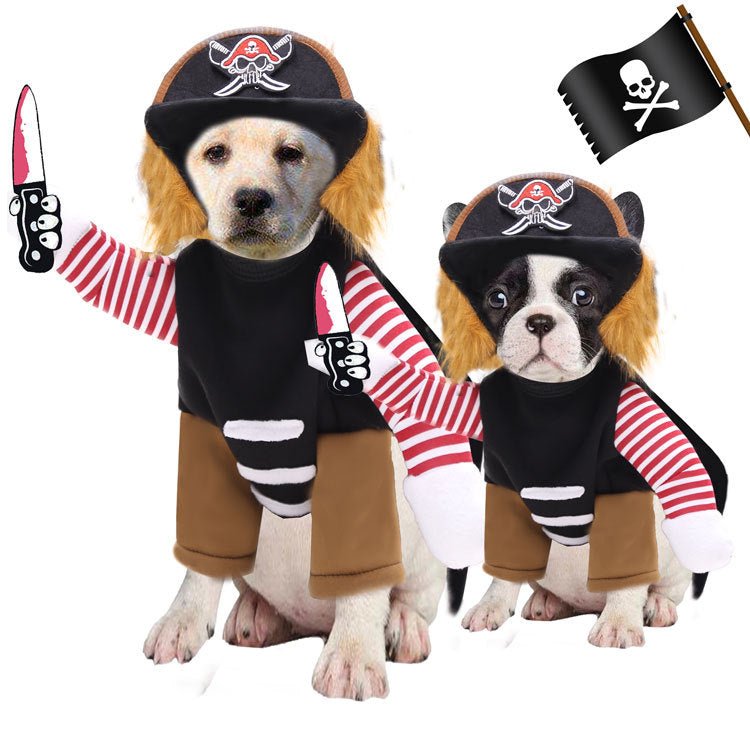 Halloween Pirate Pet Costume Set - Cake Pops Parties