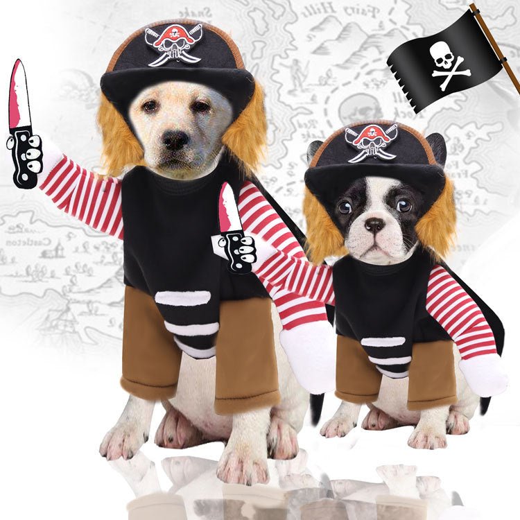 Halloween Pirate Pet Costume Set - Cake Pops Parties