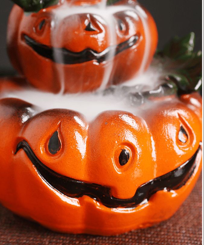 Halloween Pumpkin Backflow Incense Burner - Cake Pops Parties