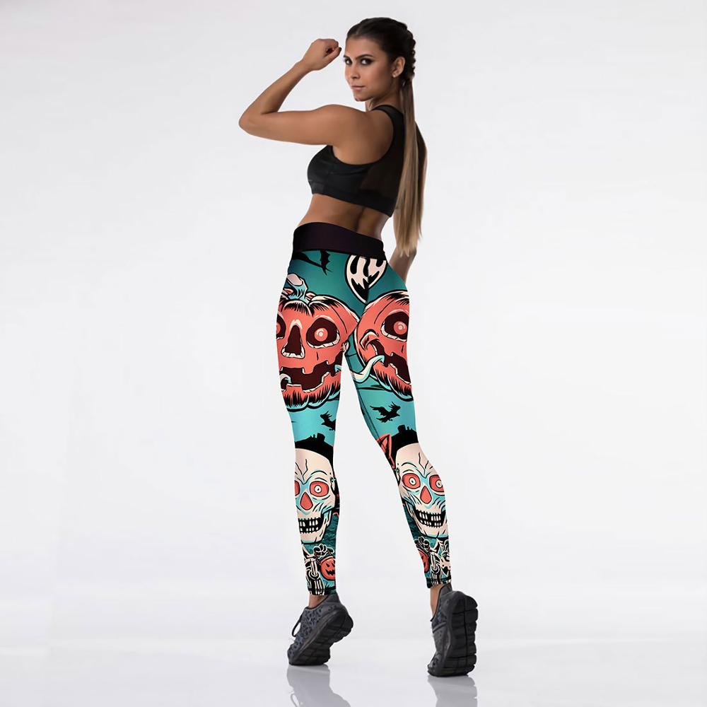 Halloween Pumpkin Digital Print Yoga Pants - Cake Pops Parties