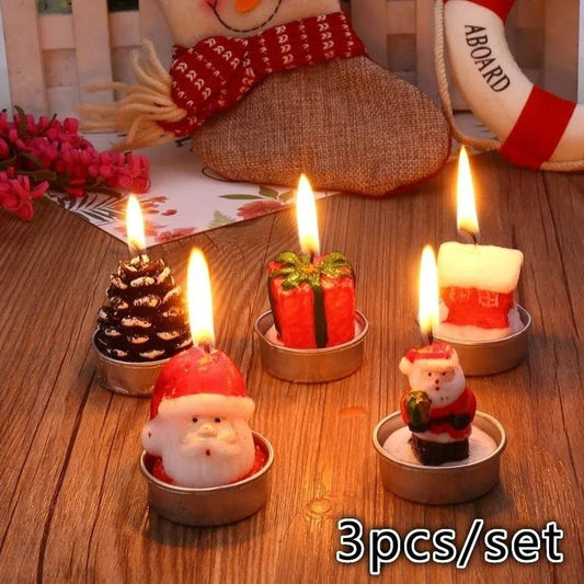 Handmade Christmas Candles - Cute Cartoon Designs - Cake Pops Parties