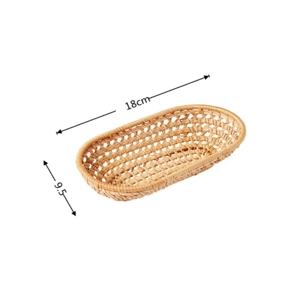 Handwoven Rattan Storage Tray Set - Cake Pops Parties