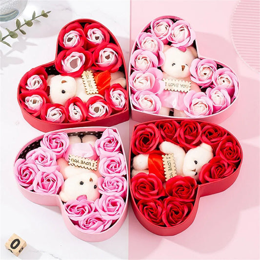 Heart - Shaped Rose Red Gift Box - Cake Pops Parties