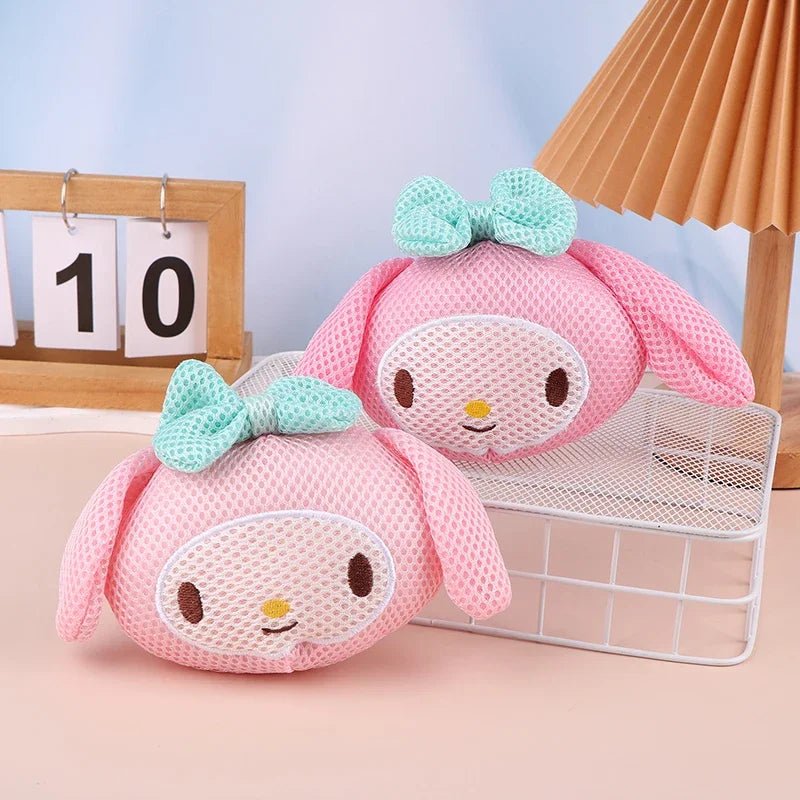 Hello Kitty Bath Brush Sponge Balls Soft Mesh Body Scrubbers - Cake Pops Parties