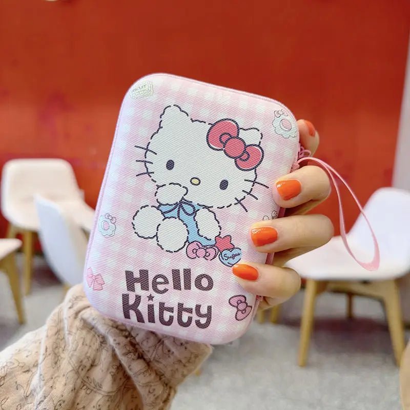 Hello Kitty Cable Storage Bag - Anime Charger Earphone Organizer - Cake Pops Parties