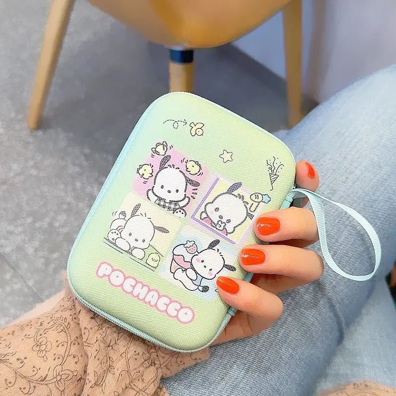 Hello Kitty Cable Storage Bag - Anime Charger Earphone Organizer - Cake Pops Parties