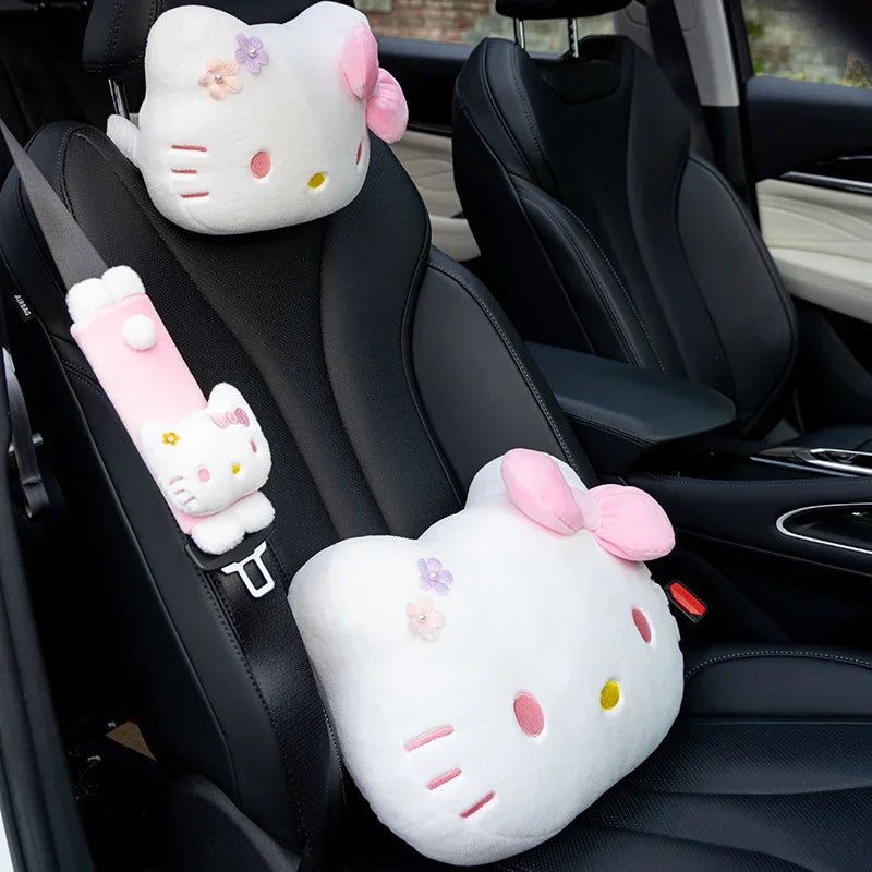 Hello Kitty Car Headrest Cushion Lumbar Support Throw Pillow - Cake Pops Parties