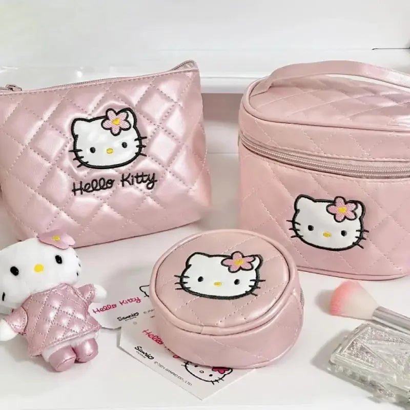 Hello Kitty Coin Purse Compact Card Holder Zipper Waterproof - Cake Pops Parties