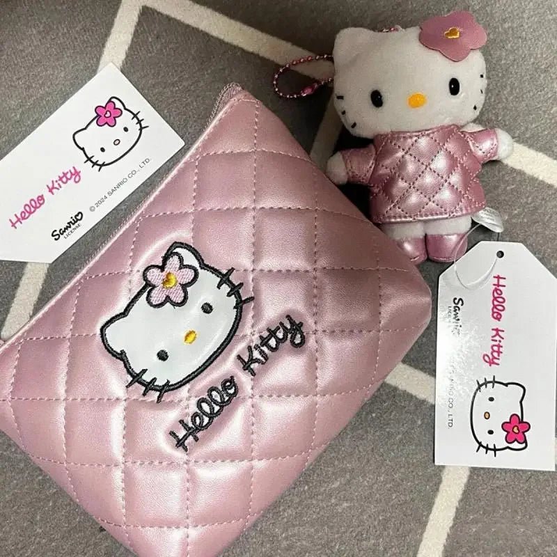 Hello Kitty Coin Purse Compact Card Holder Zipper Waterproof - Cake Pops Parties