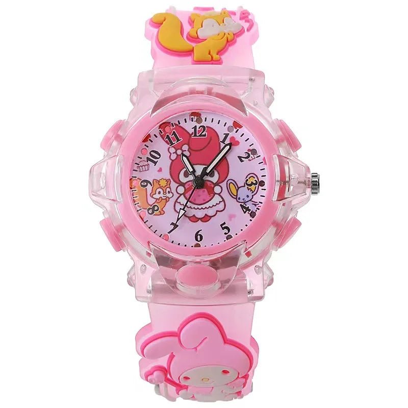 Hello Kitty Kuromi Cinnamoroll 3D Luminous Watch Kids Gift - Cake Pops Parties
