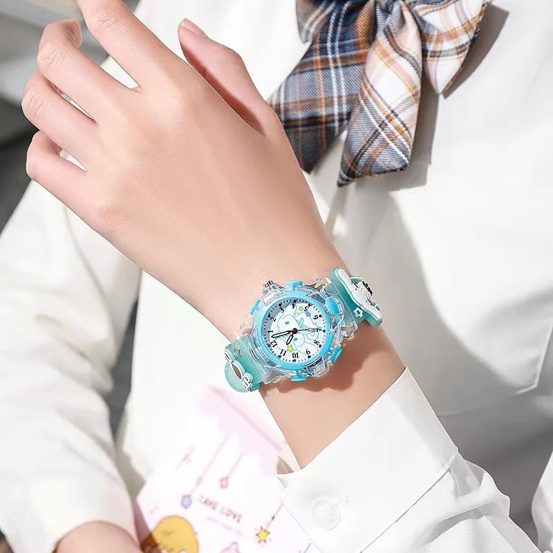Hello Kitty Kuromi Cinnamoroll 3D Luminous Watch Kids Gift - Cake Pops Parties