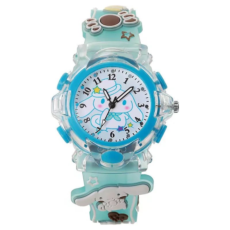Hello Kitty Kuromi Cinnamoroll 3D Luminous Watch Kids Gift - Cake Pops Parties
