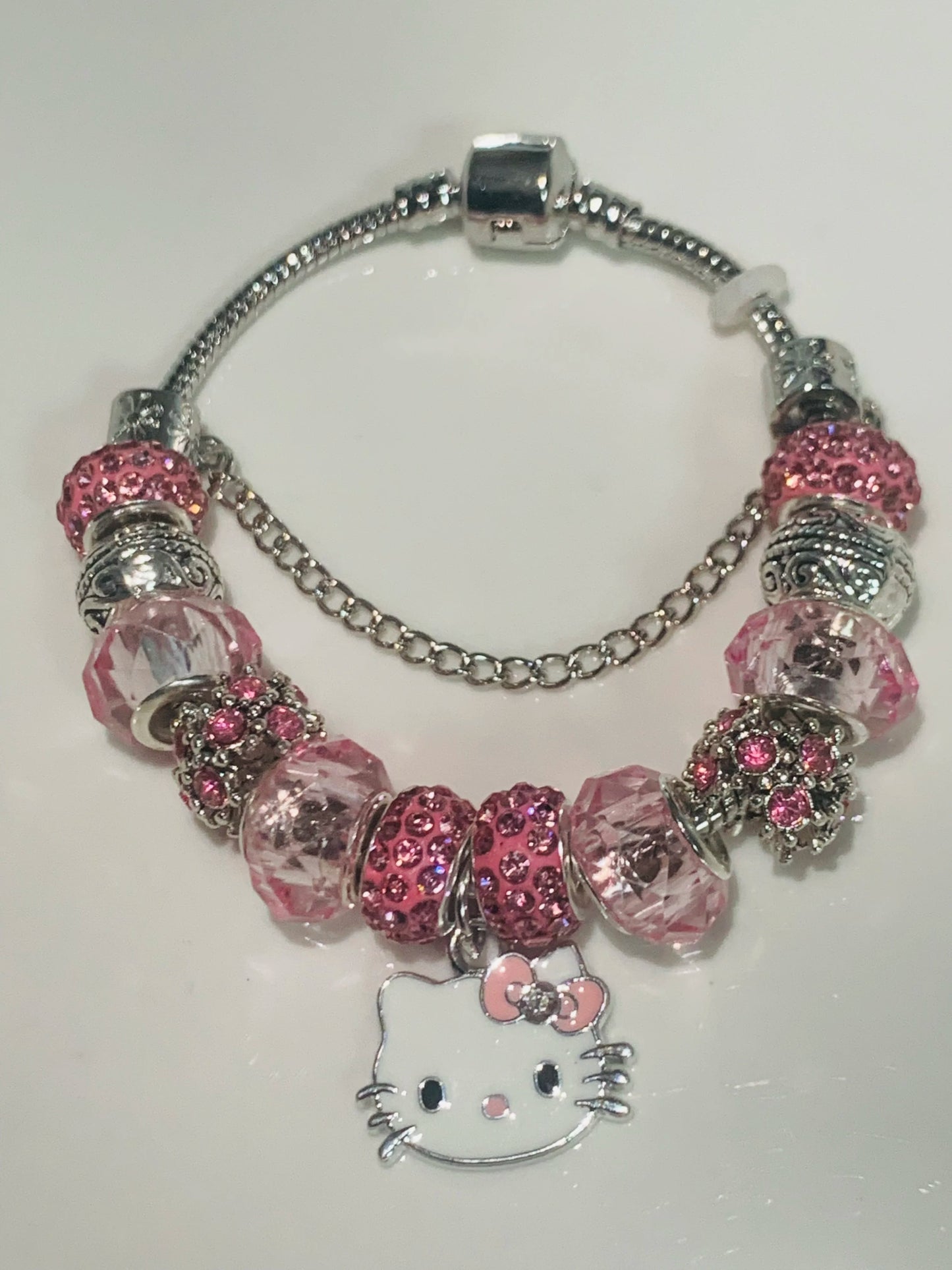Hello Kitty Luxury Diamond Bracelet Sanrio Beaded Anime Gift - Cake Pops Parties