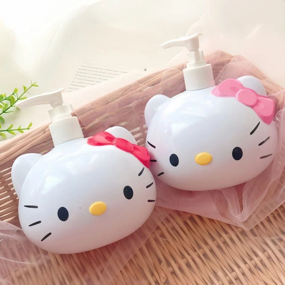 Hello Kitty Soap Dispenser Kawaii Bathroom Decor High Capacity - Cake Pops Parties