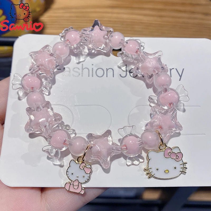 Hello Kitty Y2K Crystal Bracelet Cinnamoroll Melody Kawaii - Cake Pops Parties