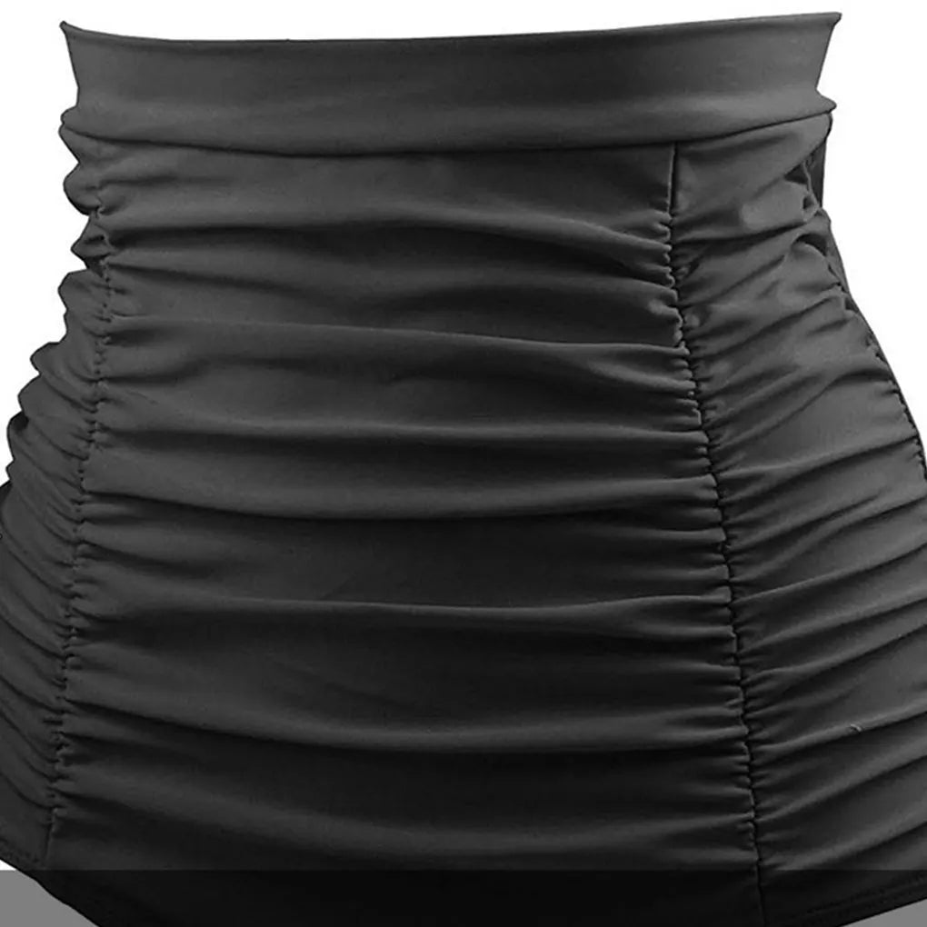 High Waist Swimsuit Bottom | Cheeky Cut Tummy Control Swimwear - Cake Pops Parties
