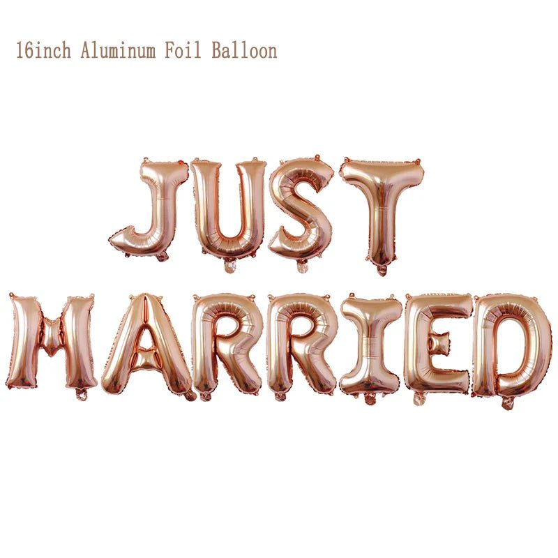 Just Married Confetti Balloon Set - Cake Pops Parties