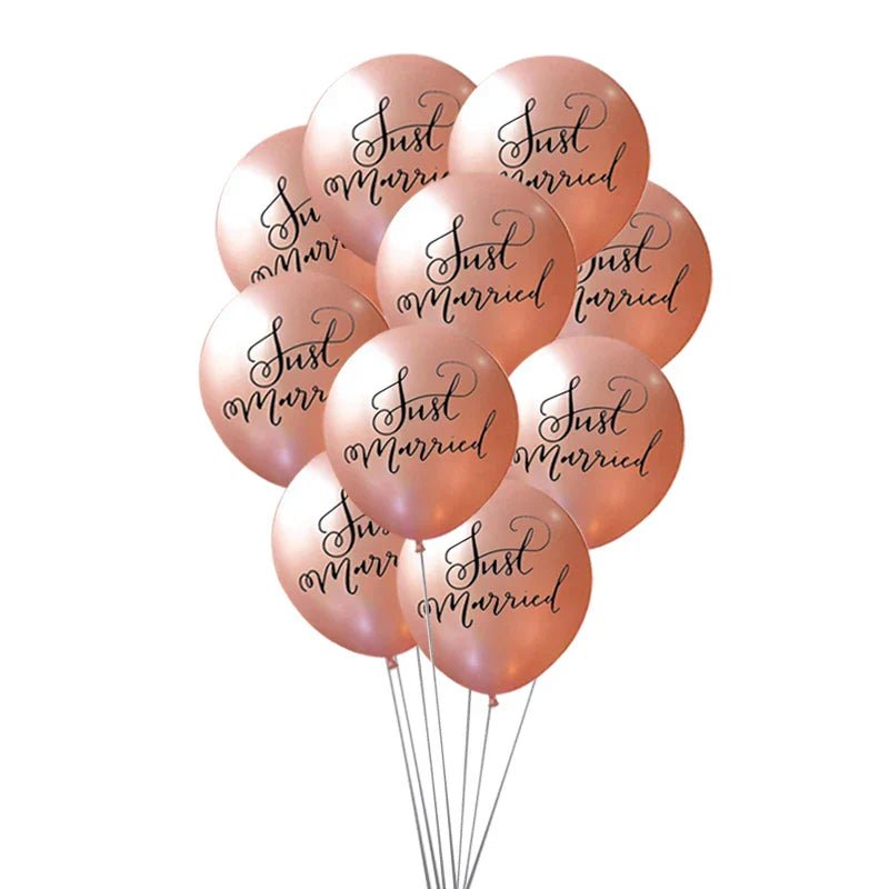 Just Married Confetti Balloon Set - Cake Pops Parties