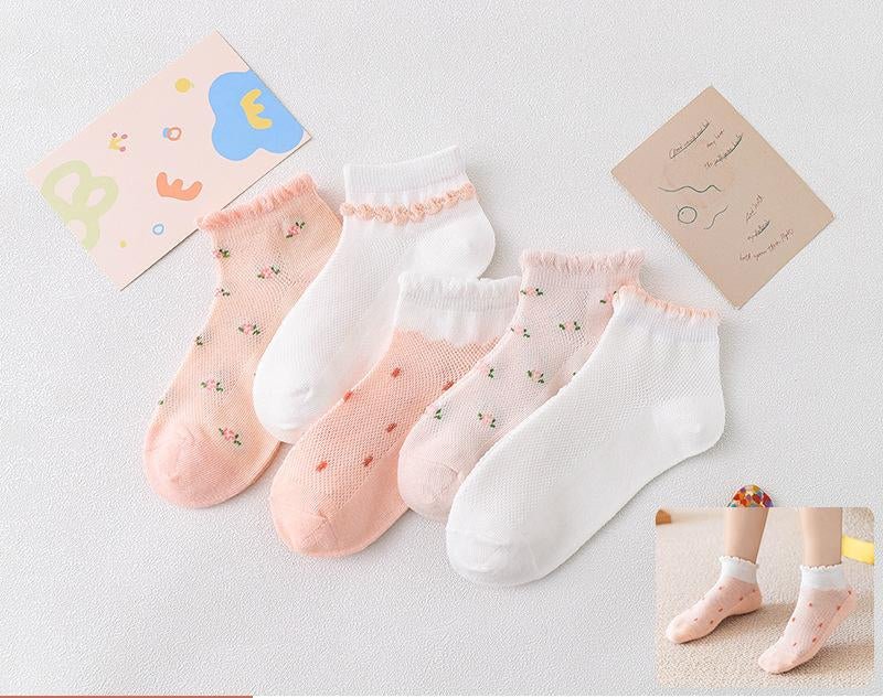 Kids' Breathable Cotton Short Socks - Cake Pops Parties