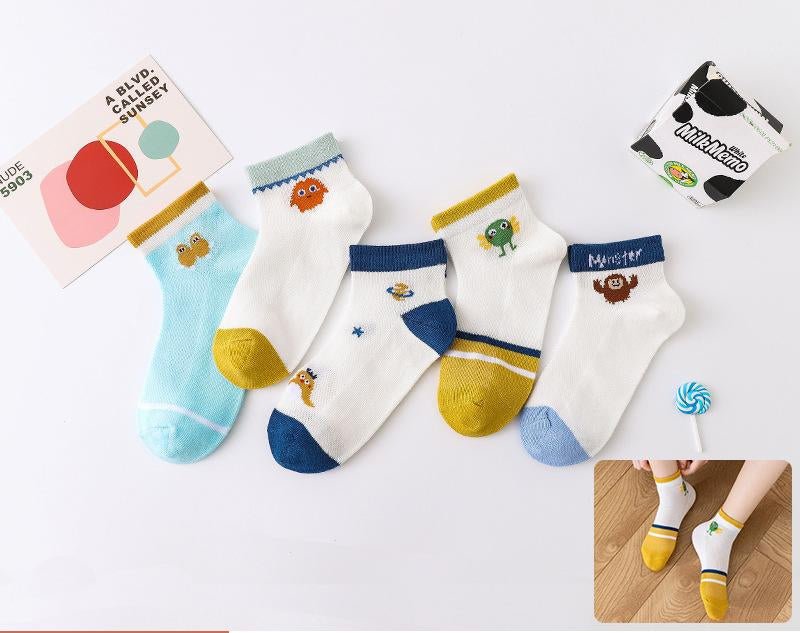 Kids' Breathable Cotton Short Socks - Cake Pops Parties