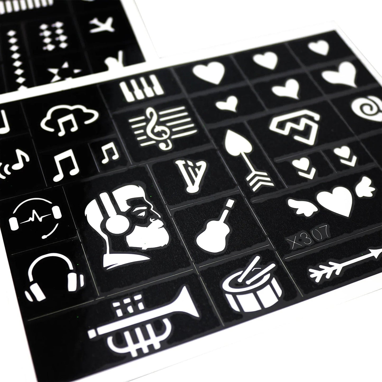 Kids Glitter Tattoo Stencil Kit - 102 Pcs - Cake Pops Parties