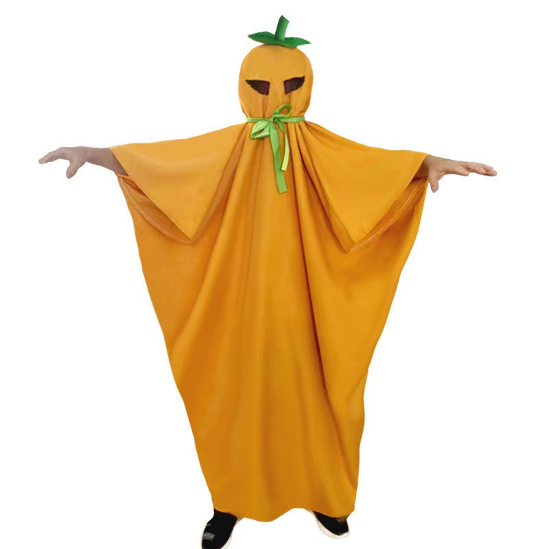 Kids Pumpkin Cloak Costume - Cake Pops Parties