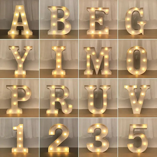 LED Alphabet Letter Lights - Cake Pops Parties