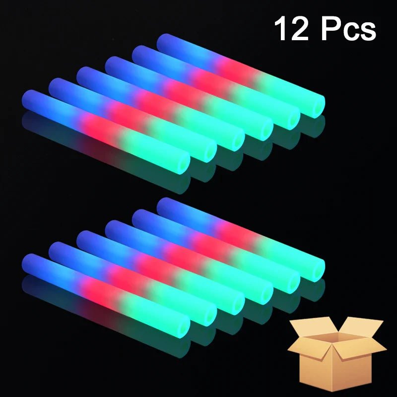 LED Foam Glow Sticks - Colorful Party Supplies - Cake Pops Parties