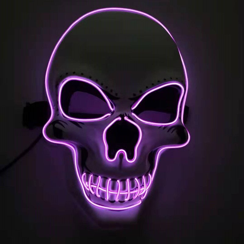 LED Glowing Skull Halloween Mask - Cake Pops Parties