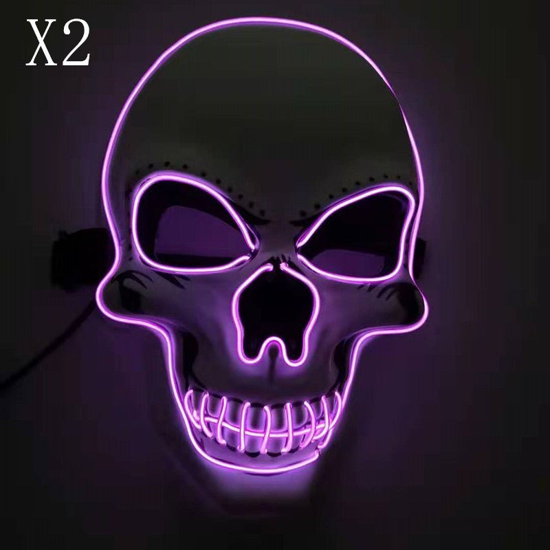LED Glowing Skull Halloween Mask - Cake Pops Parties