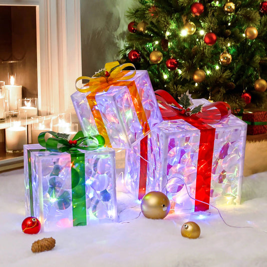 LED Lighted Gift Boxes Set - Cake Pops Parties