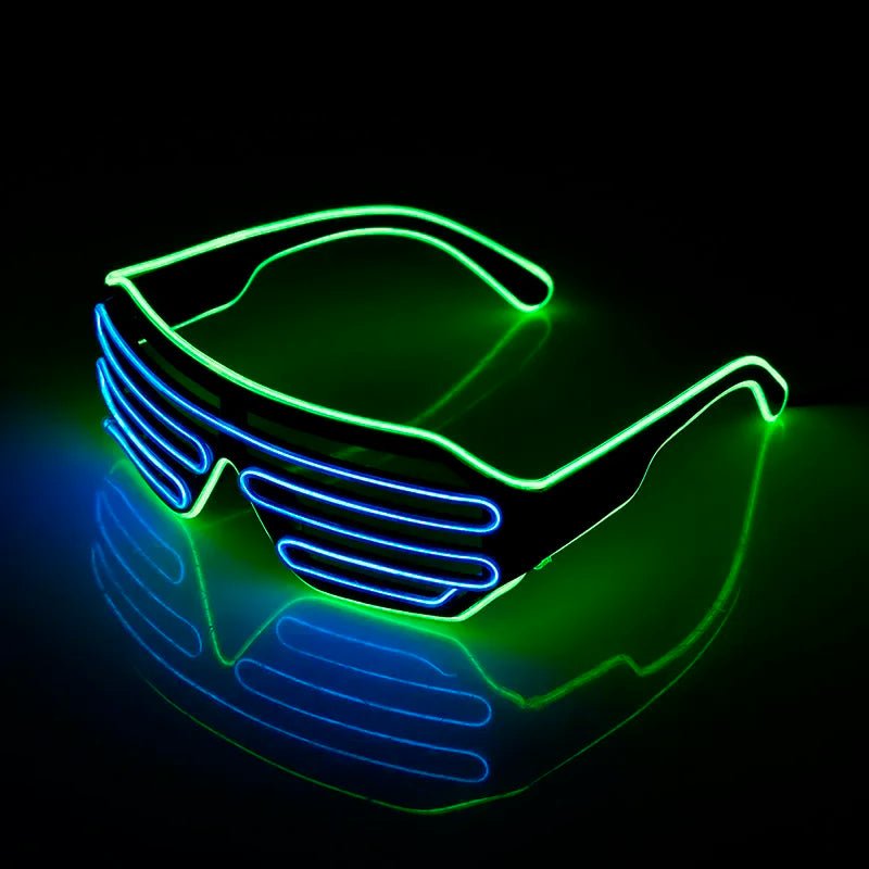LED Luminous Glasses Neon Party Light Up Halloween - Cake Pops Parties
