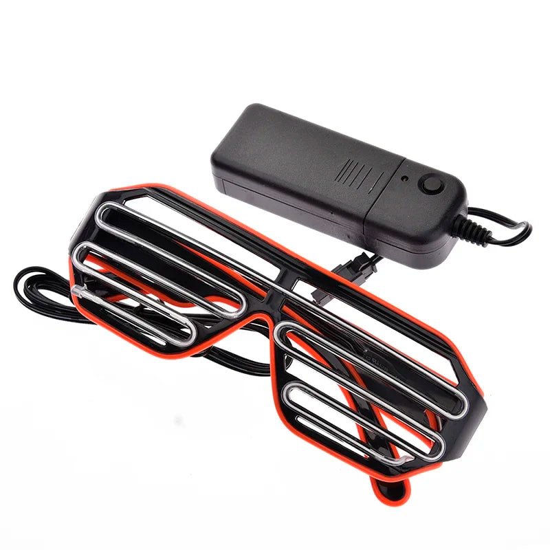 LED Luminous Glasses Neon Party Light Up Halloween - Cake Pops Parties