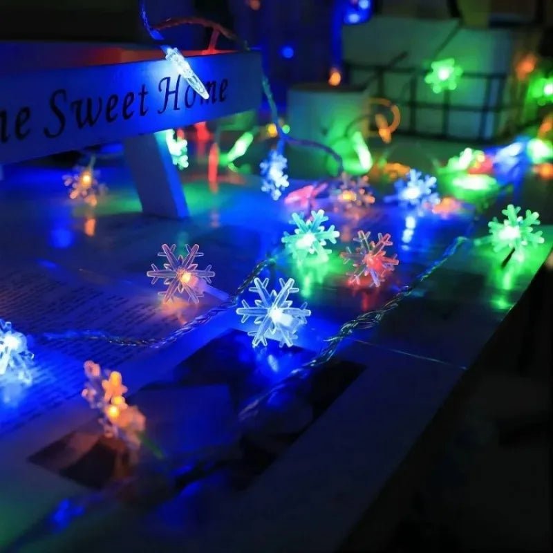 LED Snowflake Garland Fairy Lights - Cake Pops Parties