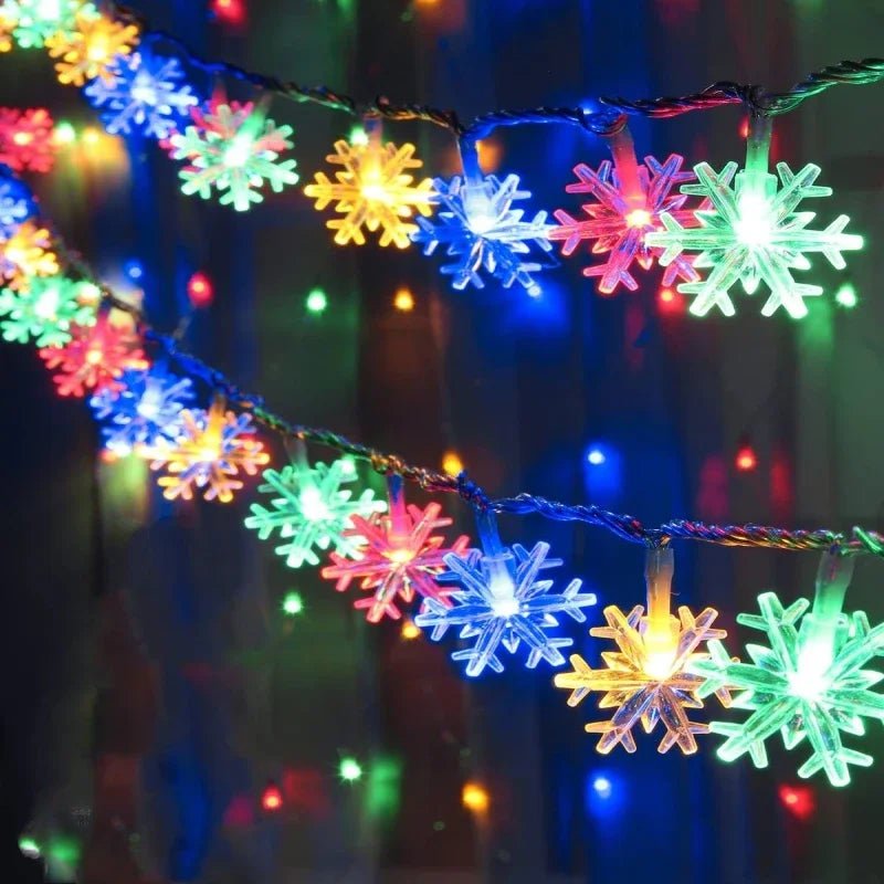 LED Snowflake Garland Fairy Lights - Cake Pops Parties