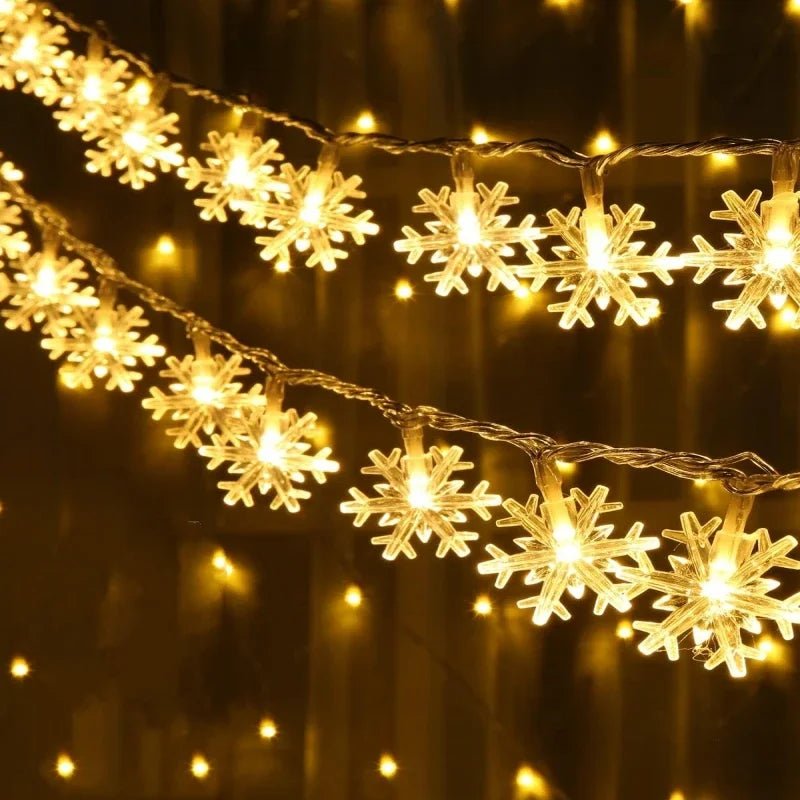 LED Snowflake Garland Fairy Lights - Cake Pops Parties