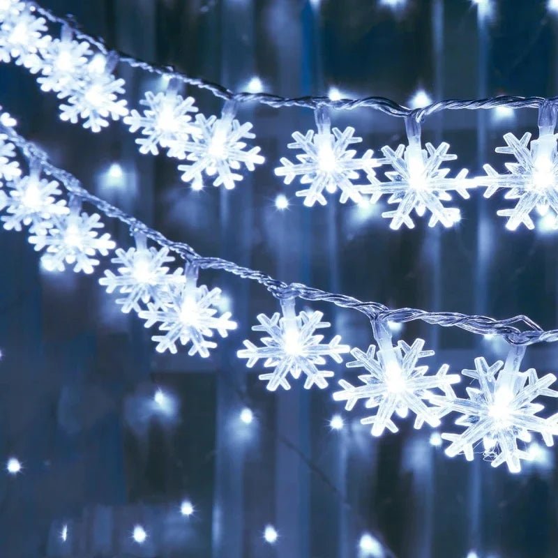 LED Snowflake Garland Fairy Lights - Cake Pops Parties