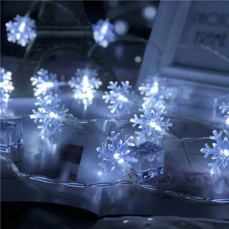 LED Snowflake Garland Fairy Lights - Cake Pops Parties