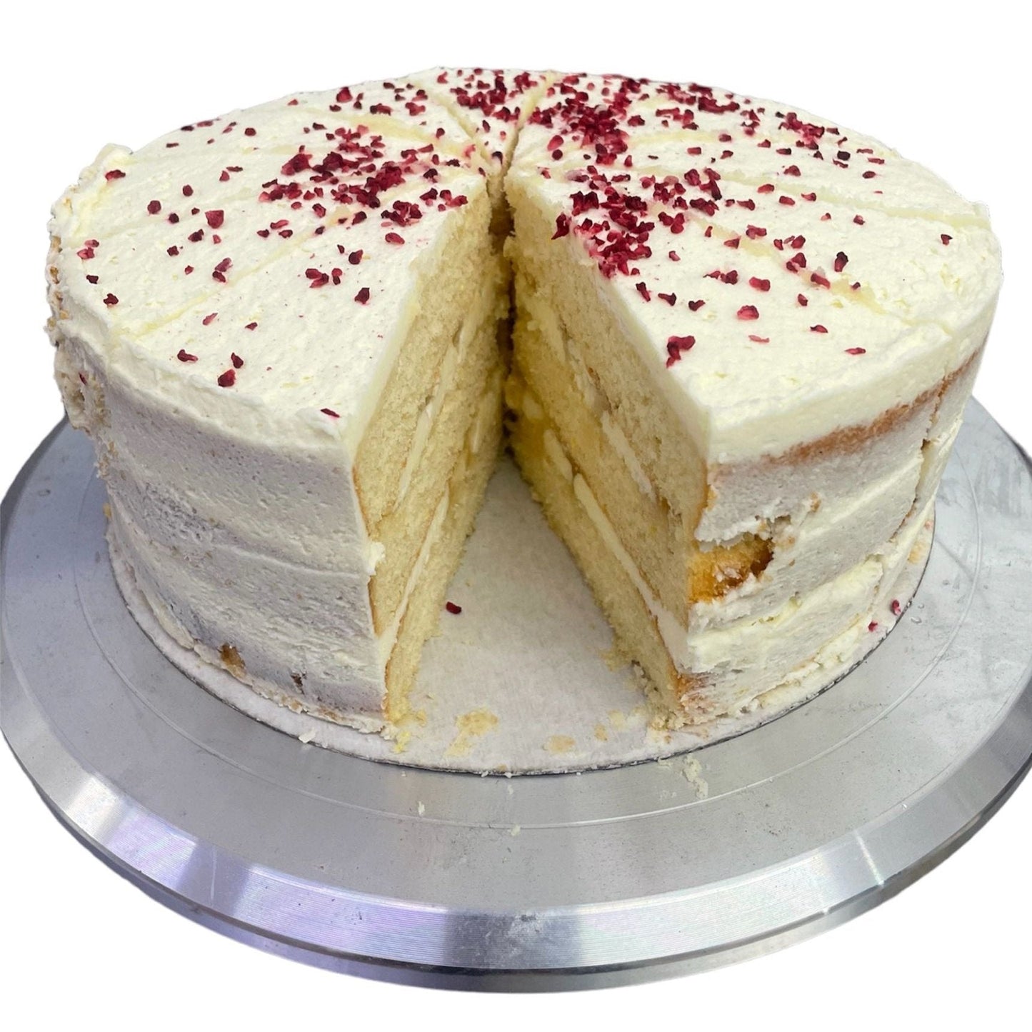 Lemon Elderflower Cake | Triple Layer Sponge | Handmade Dessert - Cake Pops Parties