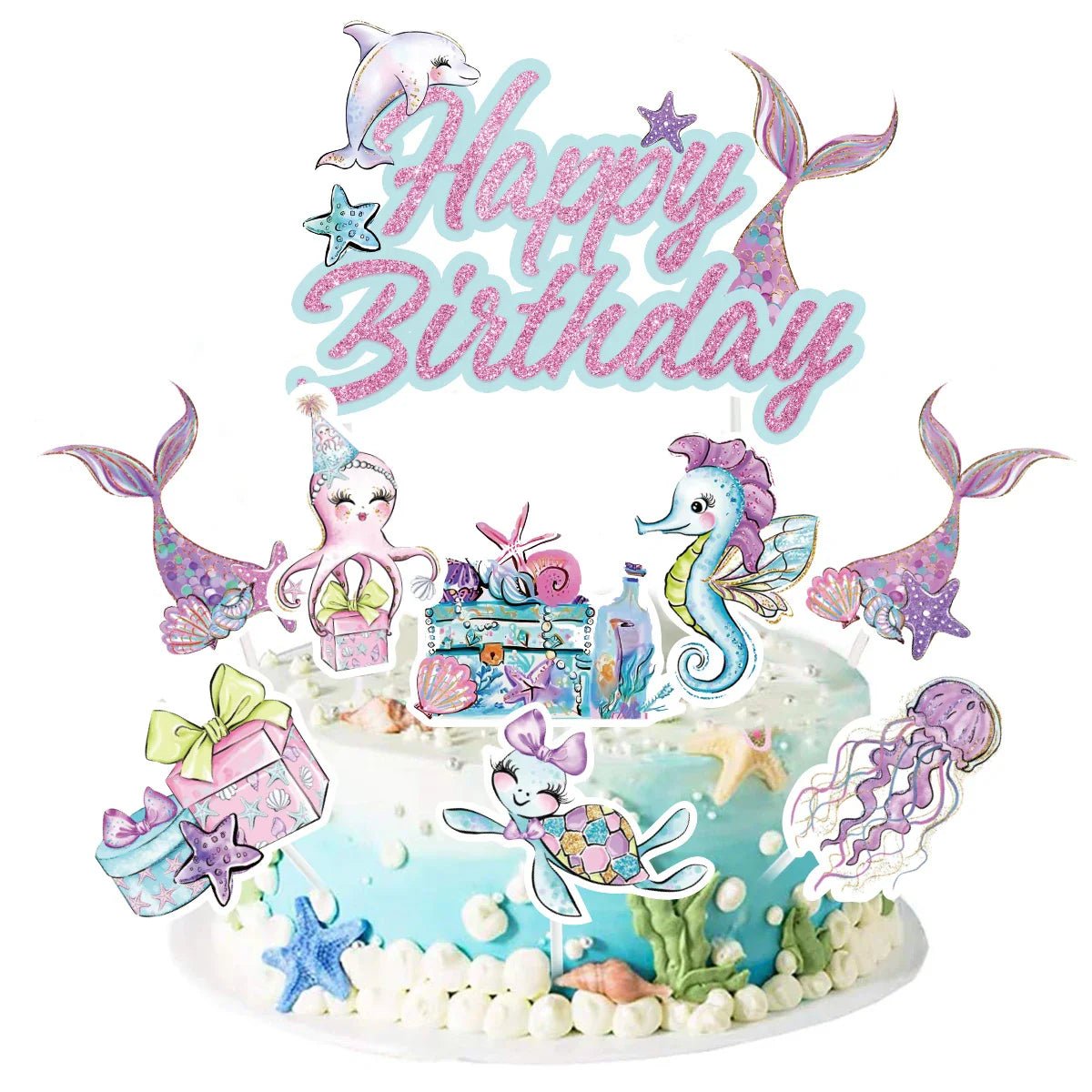 Mermaid Party Supplies Set - Cake Pops Parties