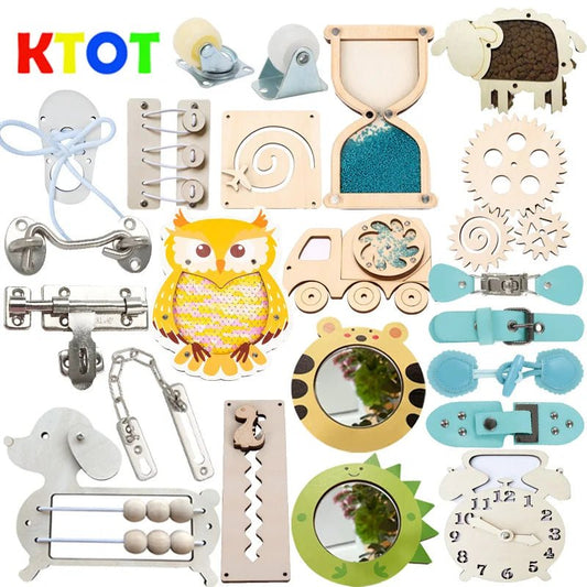 Montessori Busy Board Accessories - Cake Pops Parties