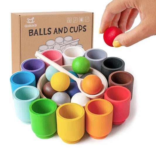 Montessori Rainbow Color Sorting Toy - Cake Pops Parties