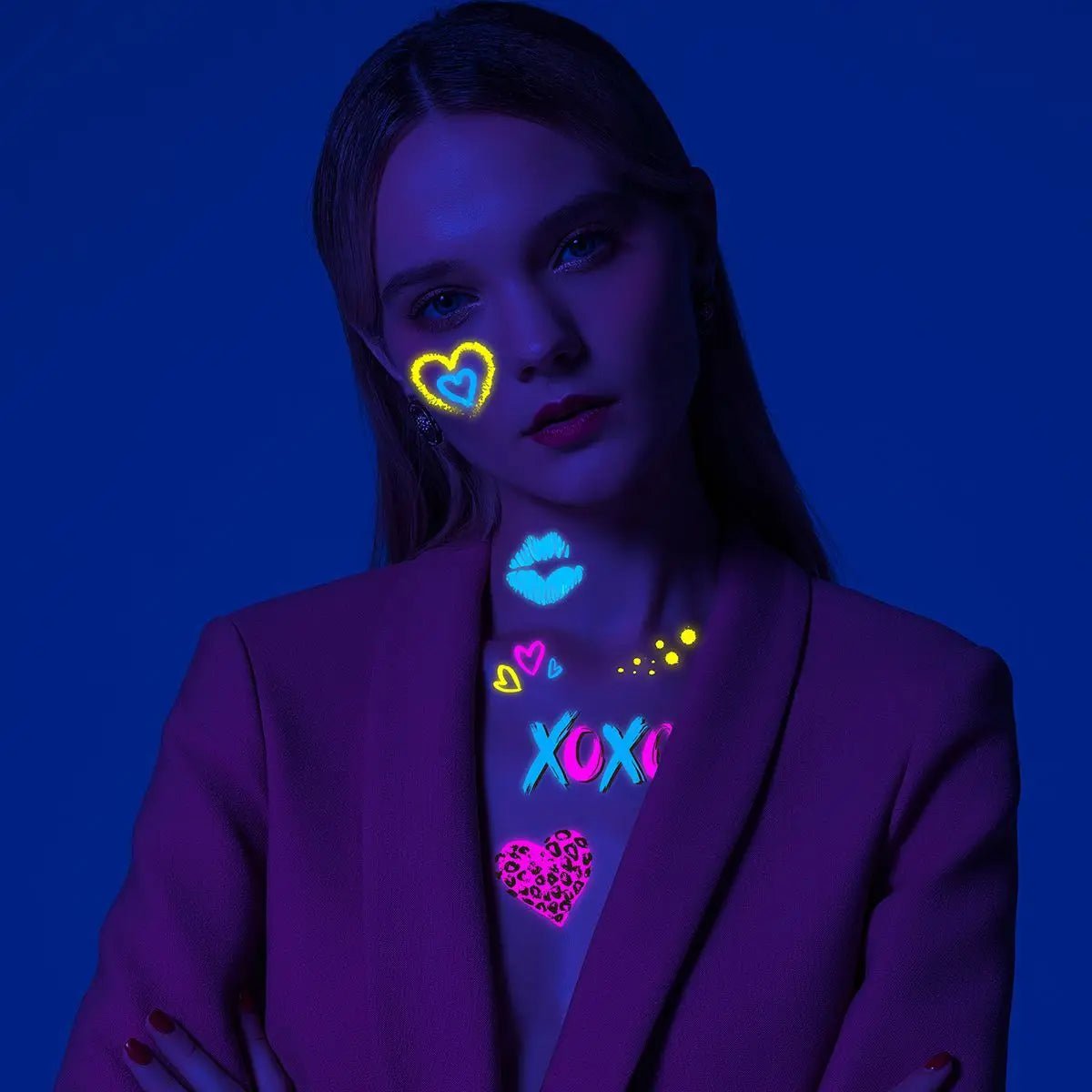 Neon Glow Party Tattoo Stickers - Cake Pops Parties