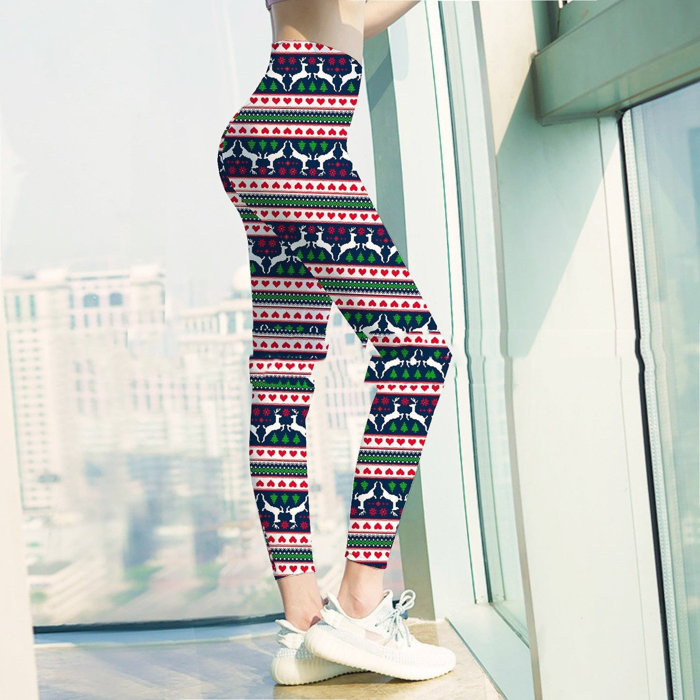 Personalized Christmas Leggings - Yoga Ready - Cake Pops Parties